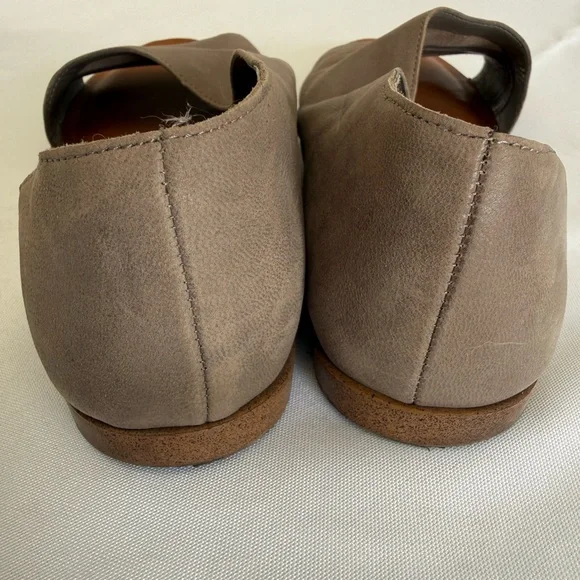 Sole Society Women's Gray Open-Toe Flats - Picture 5 of 6
